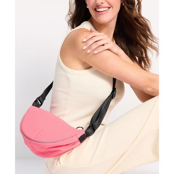 FP Movement by Free People Coral Bulls Eye Sling Bag NEW NWT - Picture 1 of 3